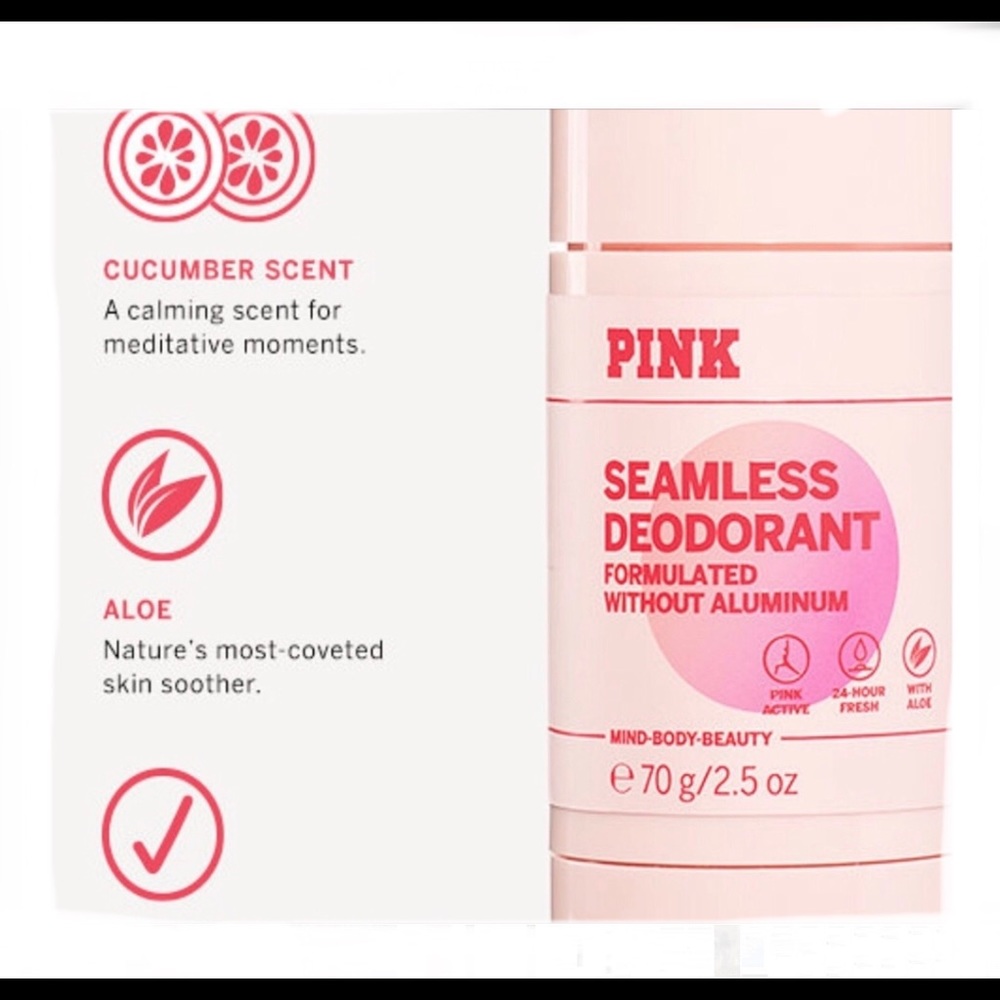 Victoria Secret PINK Seamless Deodorant, Aluminum Free! 2.5 oz. New